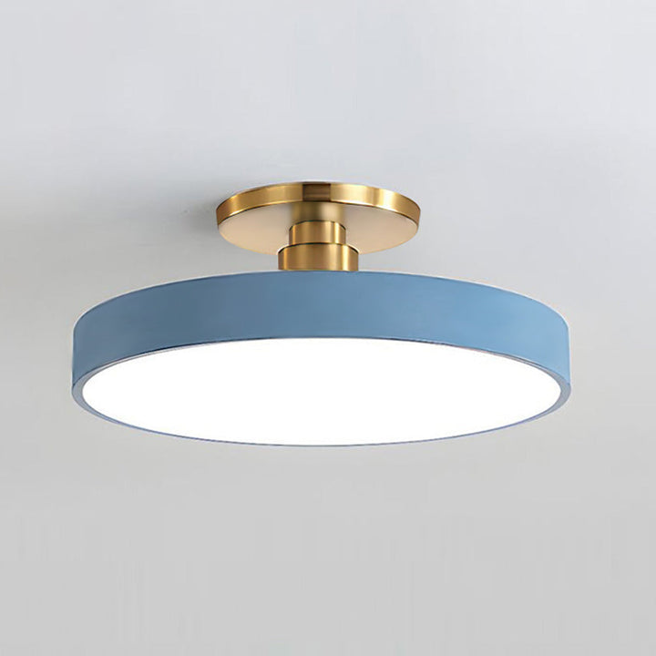 Modern Circular LED Semi Flush Mount Ceiling Light - Sleek & Energy-Efficient Lighting Fixture