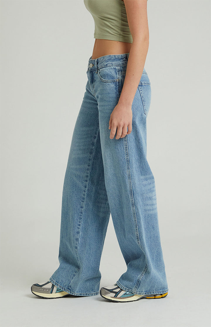 Women's Astrid Low Rise Baggy Jeans - Trendy Loose-Fit Denim Pants