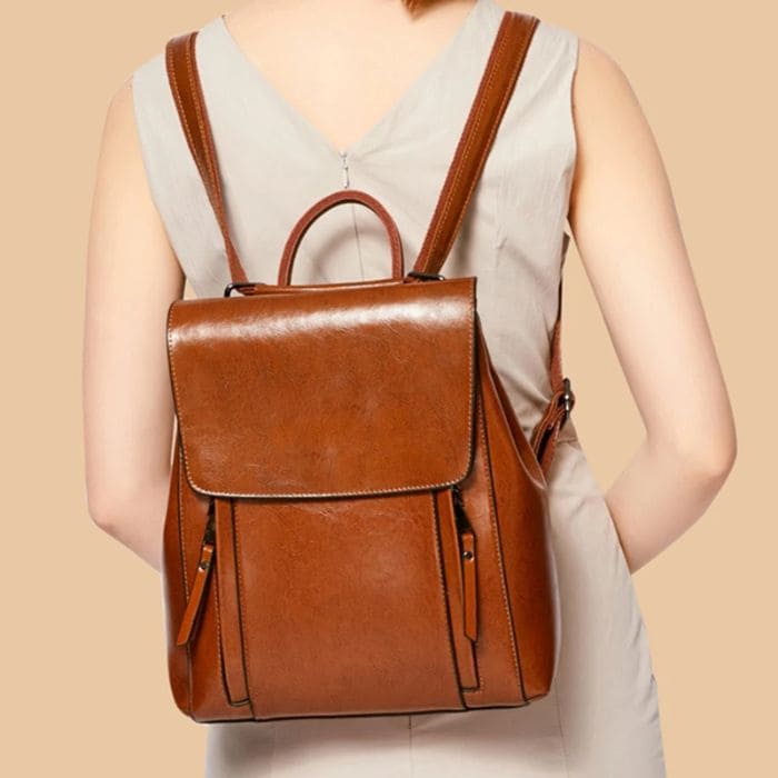 Women's Premium Leather Backpack – Stylish and Versatile for Everyday Use