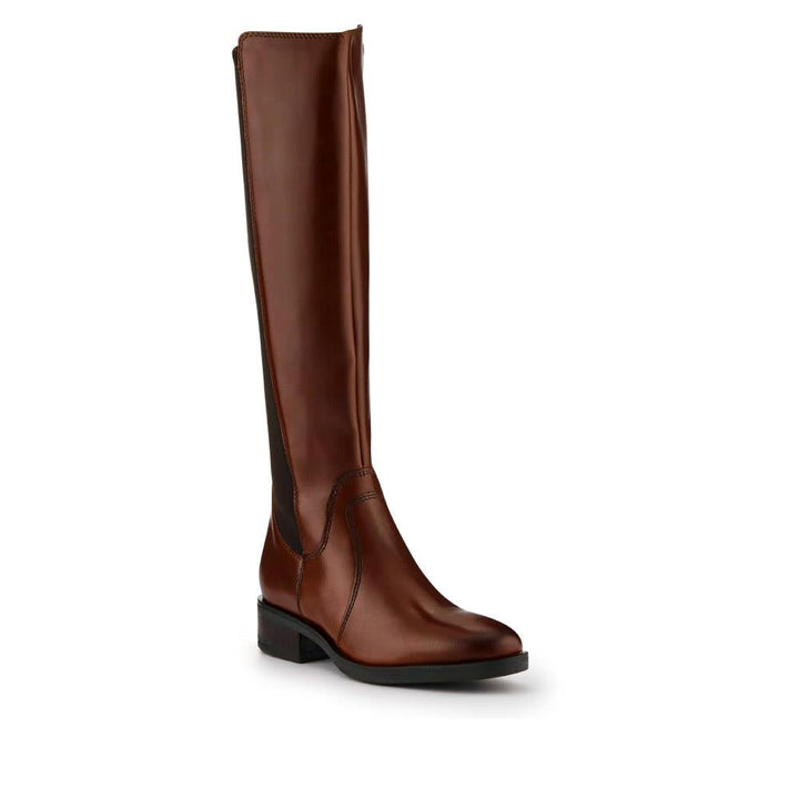 Leather Stretch-Fit Long Boots – Comfortable and Stylish Footwear for All Seasons