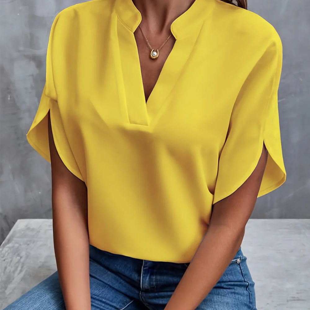 ARLET - CASUAL V-NECK BLOUSE