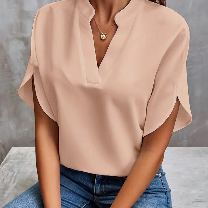 ARLET - CASUAL V-NECK BLOUSE