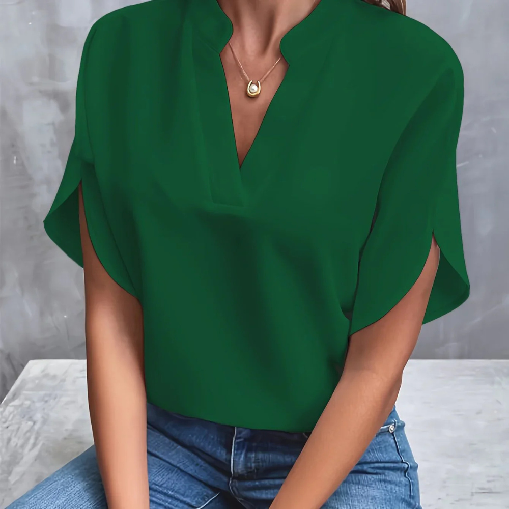 ARLET - CASUAL V-NECK BLOUSE