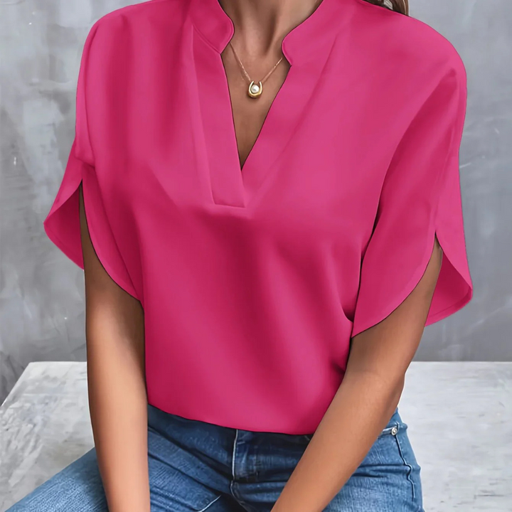 ARLET - CASUAL V-NECK BLOUSE