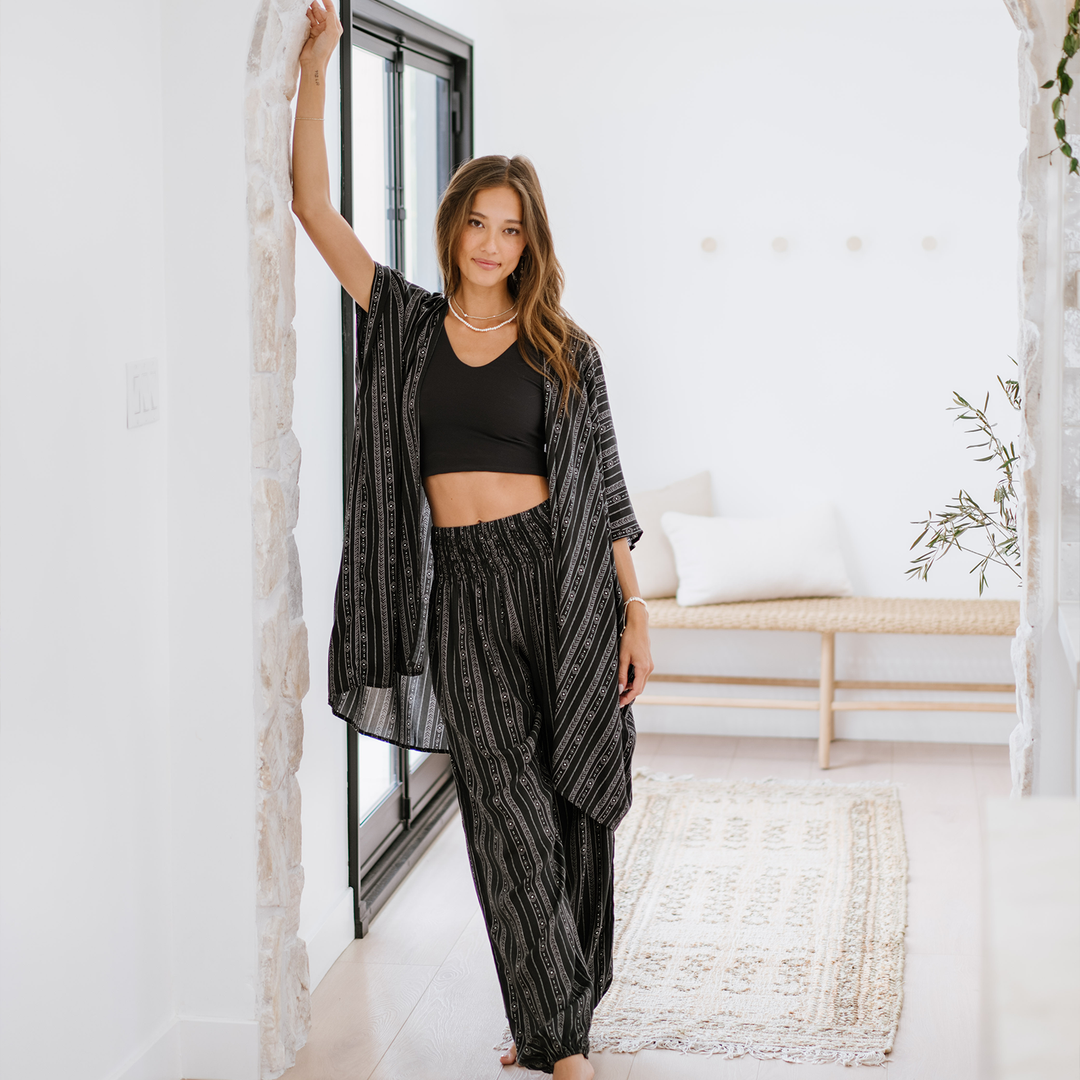 Akha Tribal Print Harem Pants