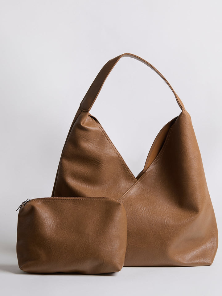 Daily Leather Hobo Bag - Spacious and Stylish Shoulder Bag for Everyday Use