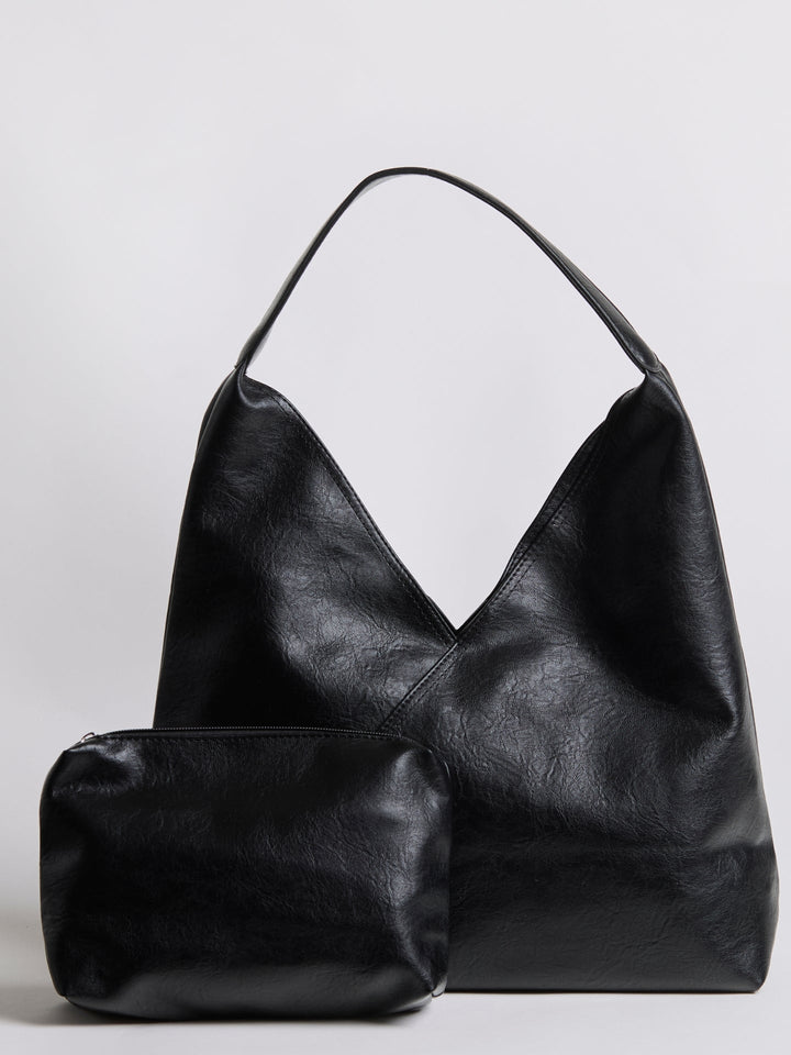 Daily Leather Hobo Bag - Spacious and Stylish Shoulder Bag for Everyday Use