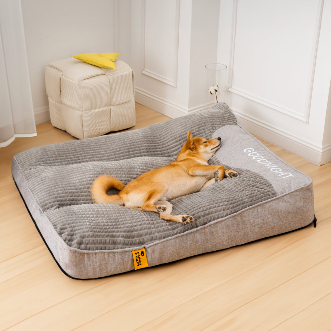 Large Thick Scratch-Resistant Dog Cushion Bed – Spine Protection for Ultimate Comfort