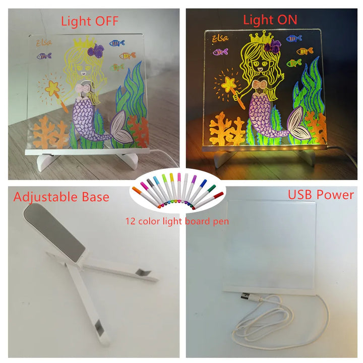 Illuminated Drawing Board – Creative & Interactive Light-Up Art Board for Kids