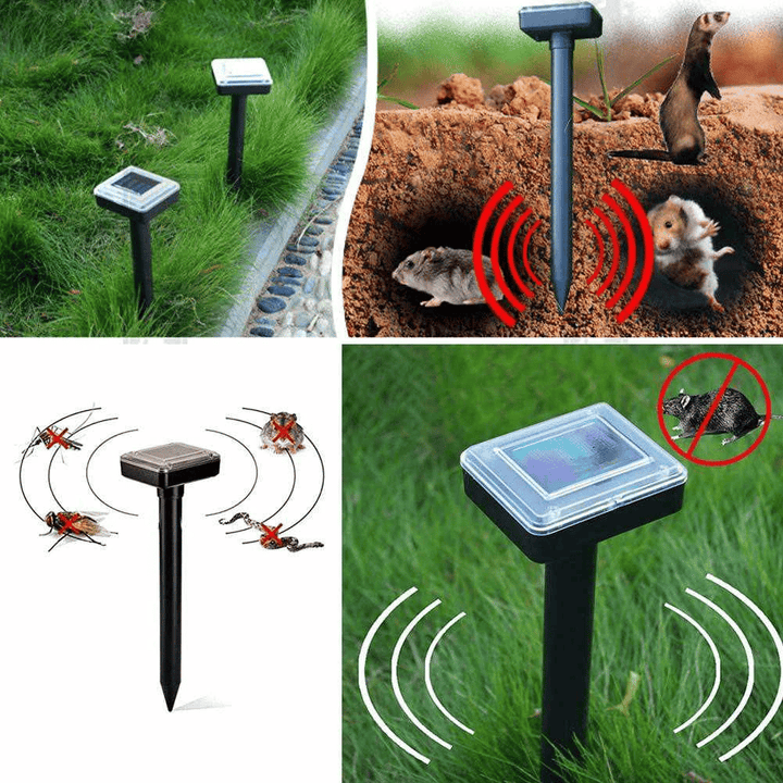 Solar-Powered Mouse, Mole & Rodent Repeller – Effective Pest Control for Gardens & Lawns