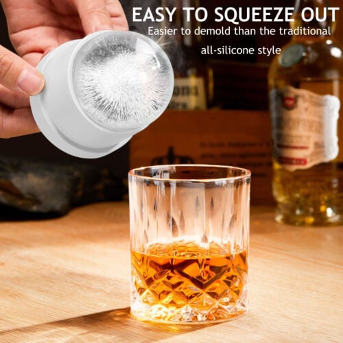 Food-Grade Stackable Slow-Melting DIY Ice Balls – Perfect for Cocktail & Whiskey