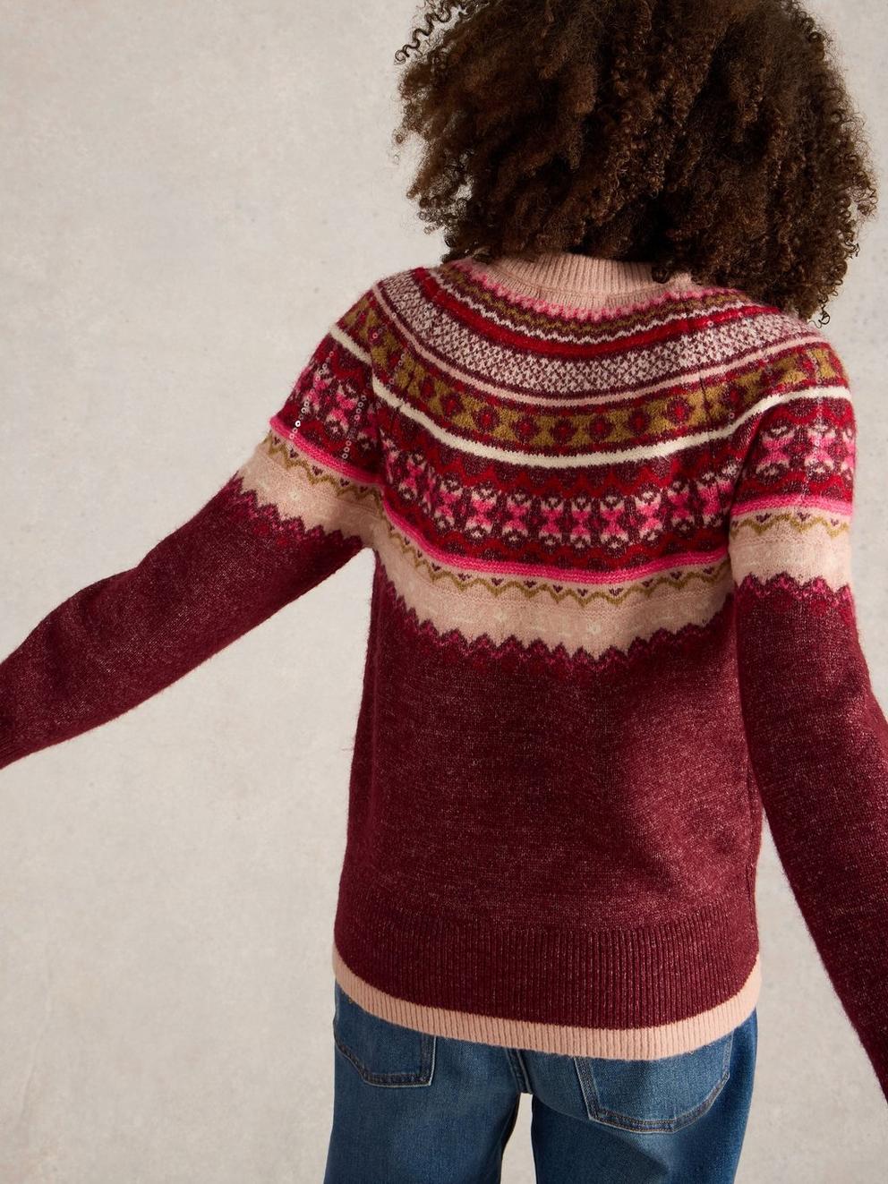 Frosted Fair Isle Jumper - Cozy and Stylish Winter Knitwear