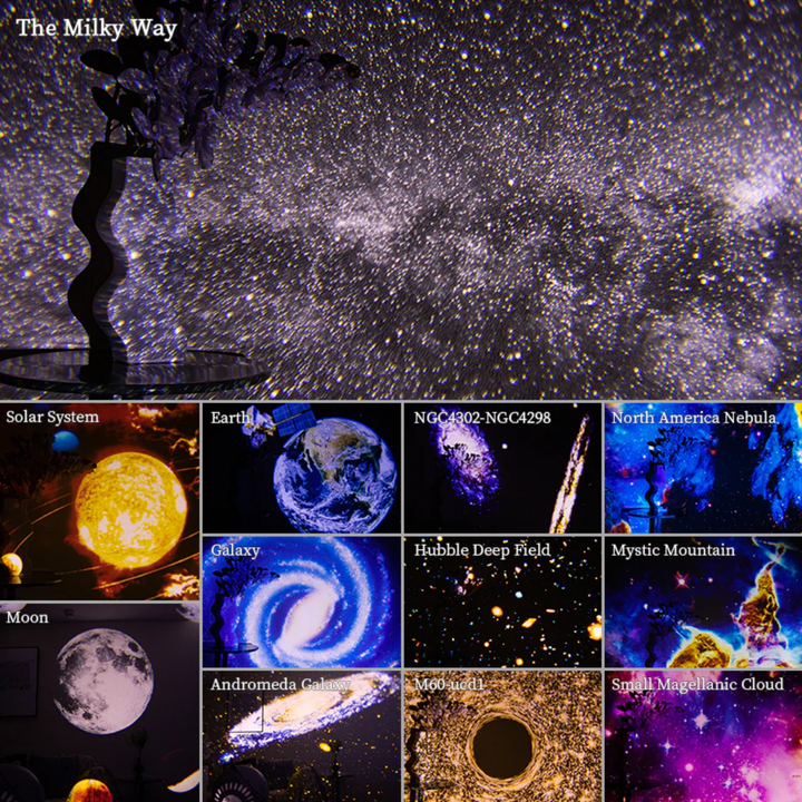 Celestial Dreams: 360° Planetarium Galaxy Projector with Full-Room Coverage