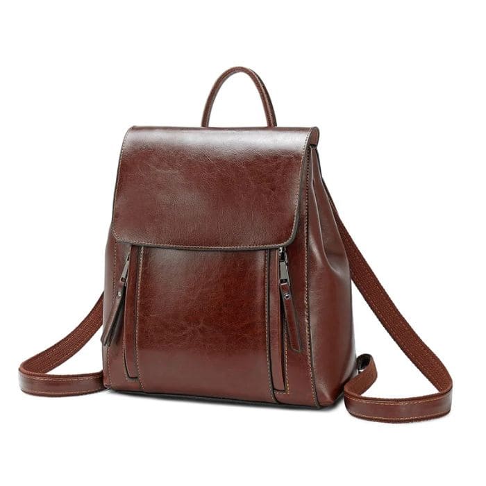 Women's Premium Leather Backpack – Stylish and Versatile for Everyday Use