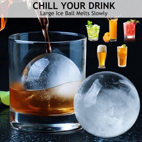 Food-Grade Stackable Slow-Melting DIY Ice Balls – Perfect for Cocktail & Whiskey