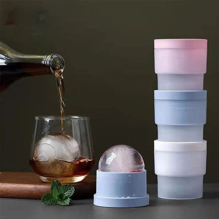 Food-Grade Stackable Slow-Melting DIY Ice Balls – Perfect for Cocktail & Whiskey