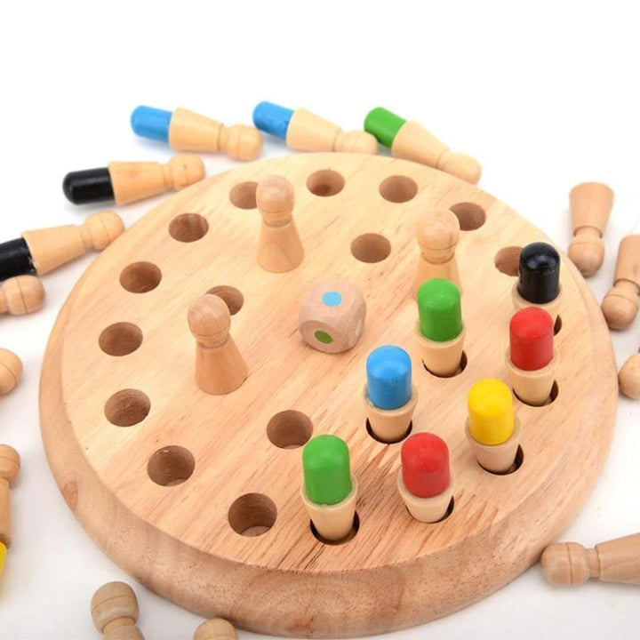 Wooden Memory Match Stick Chess – Fun and Challenging Memory & Strategy Game