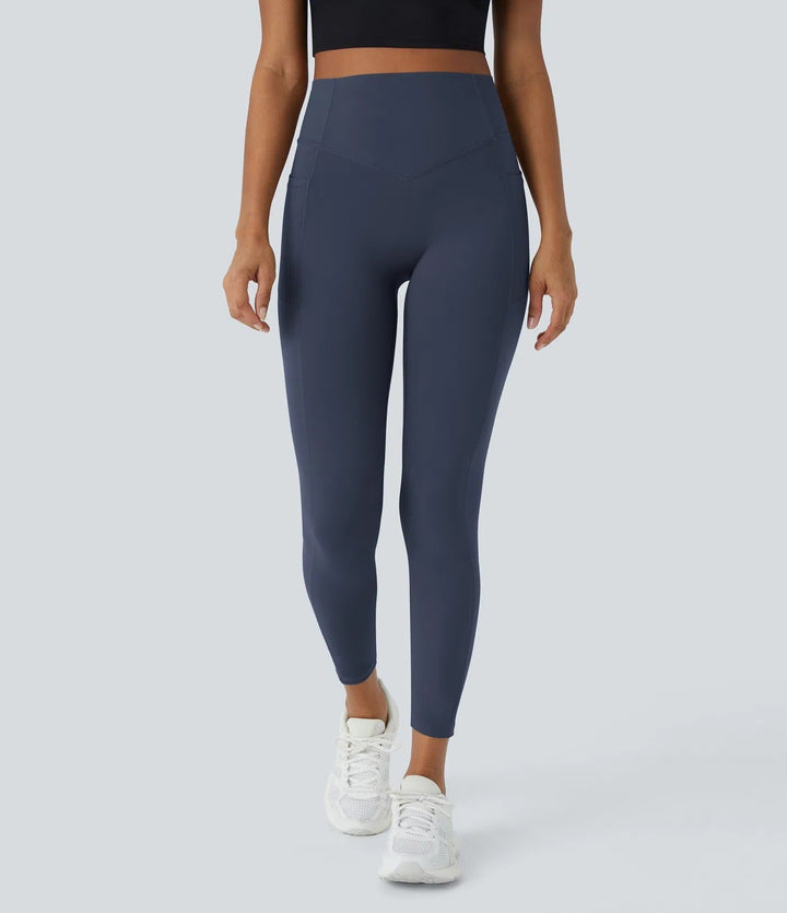 High Waisted Butt Lifting Tummy Control Side Pocket Shaping Training Leggings