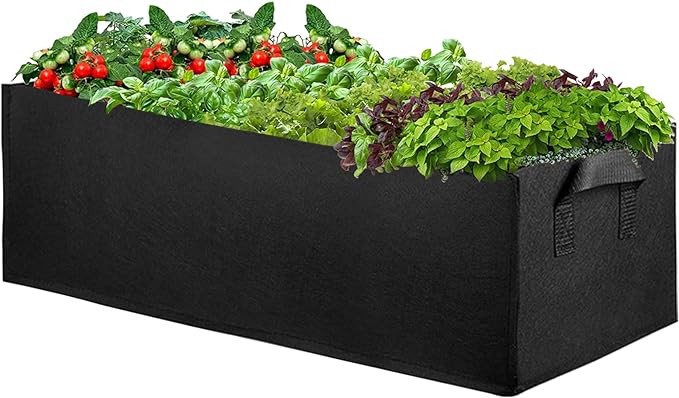 GreenGrow 10 Gallon Rectangle Plant Grow Bags - 3 Pack