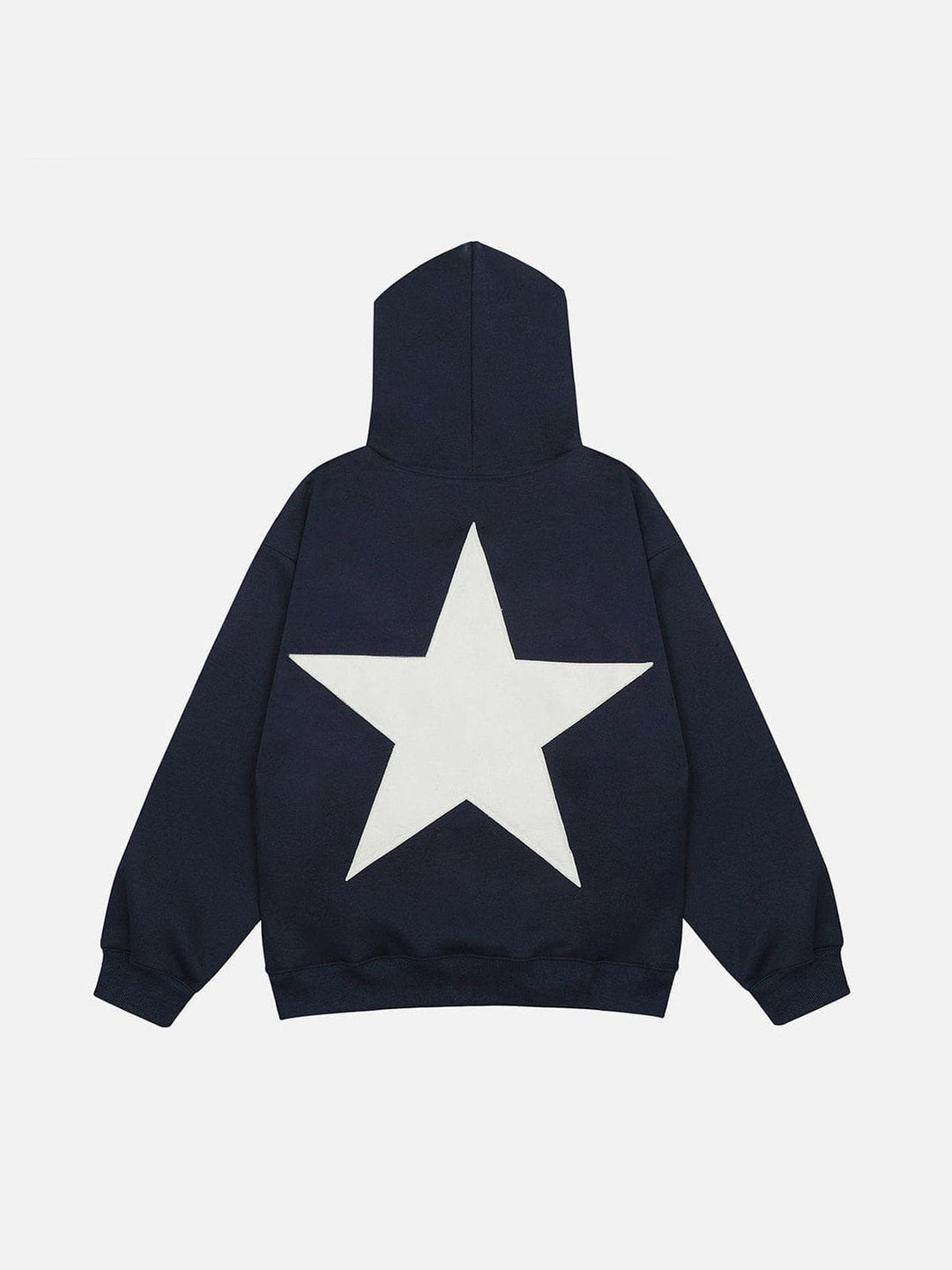 Star Color Contrast Hoodie - Stylish & Cozy Casual Wear