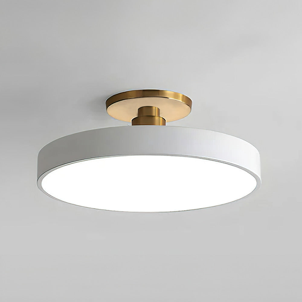 Modern Circular LED Semi Flush Mount Ceiling Light - Sleek & Energy-Efficient Lighting Fixture