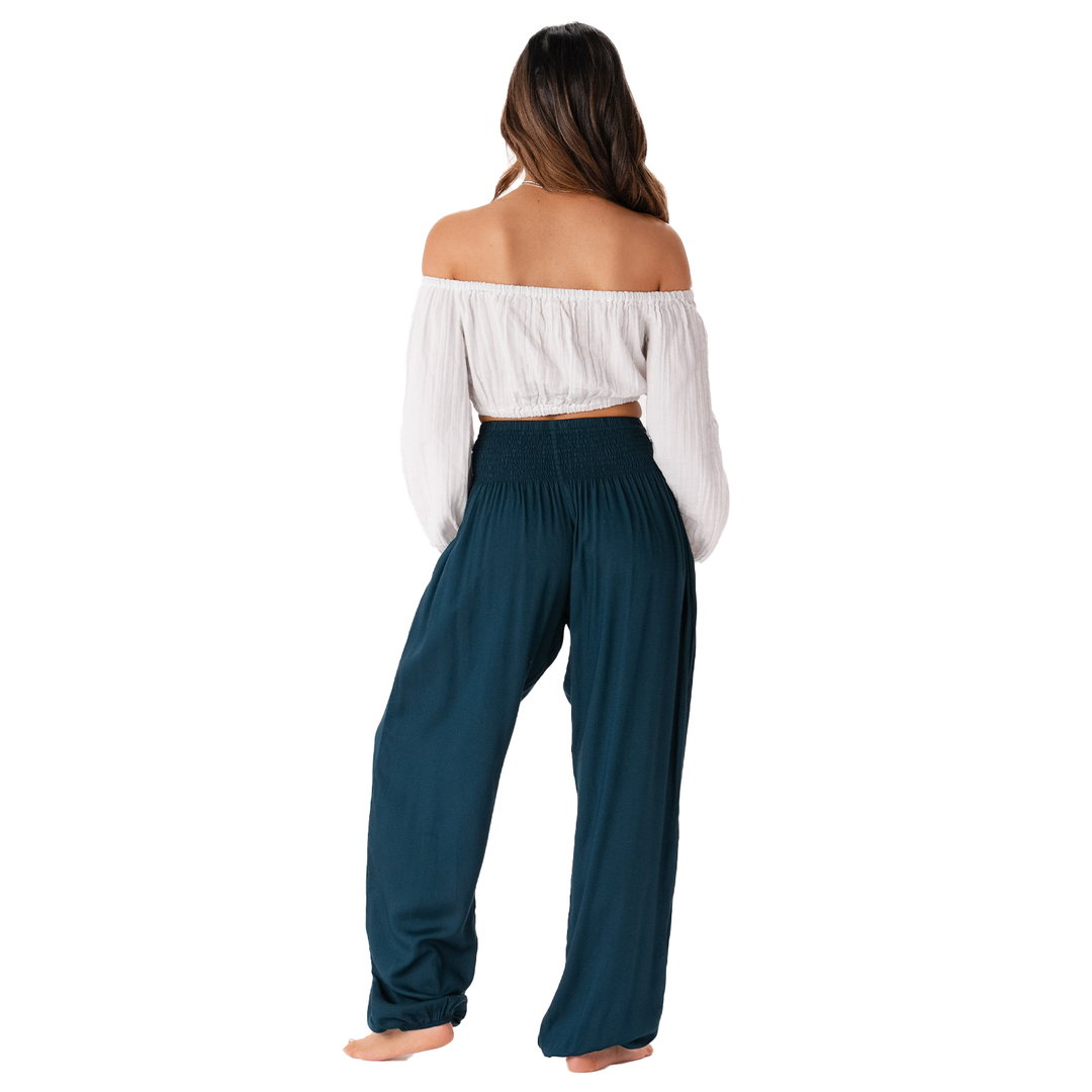 Deep Teal Harem Pants