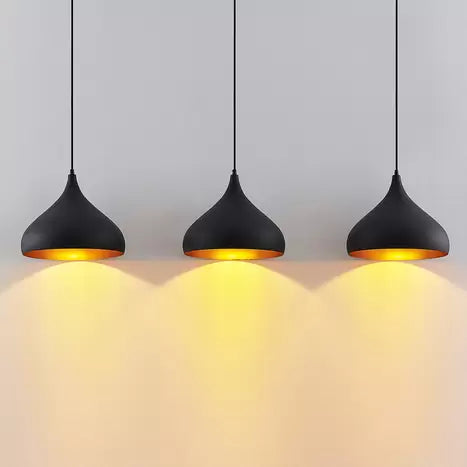 Aluminum Pendant Light - Sleek Black Design for Modern Interiors