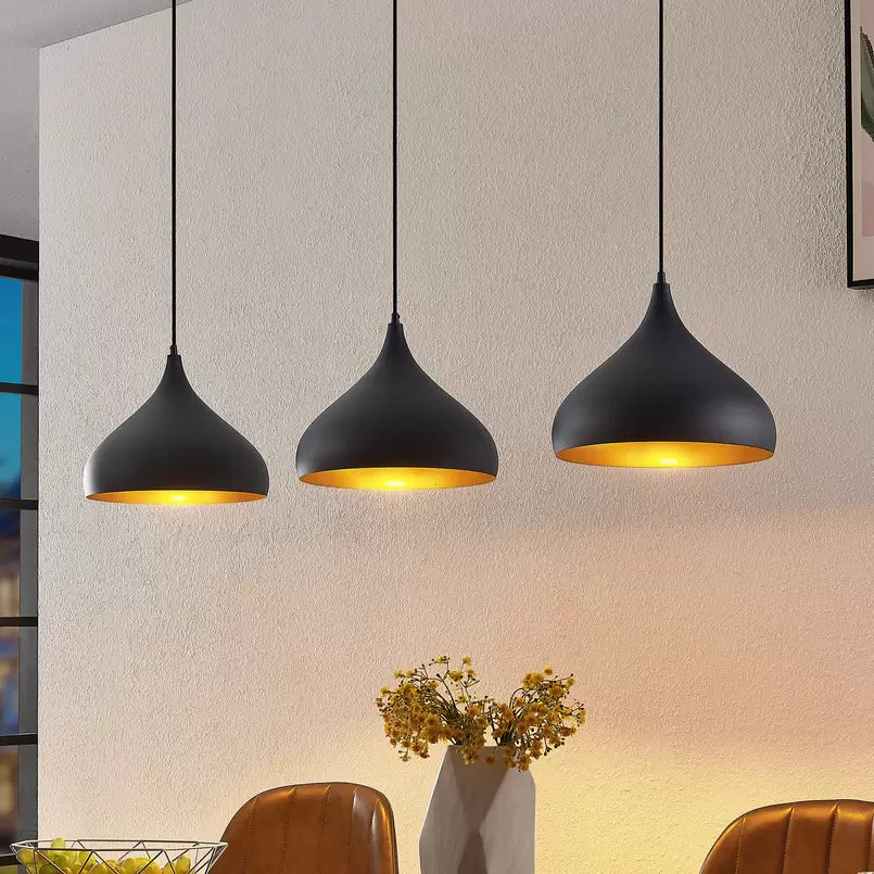 Aluminum Pendant Light - Sleek Black Design for Modern Interiors