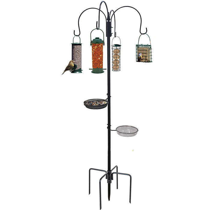 Bird Feeding Station with Water Dish