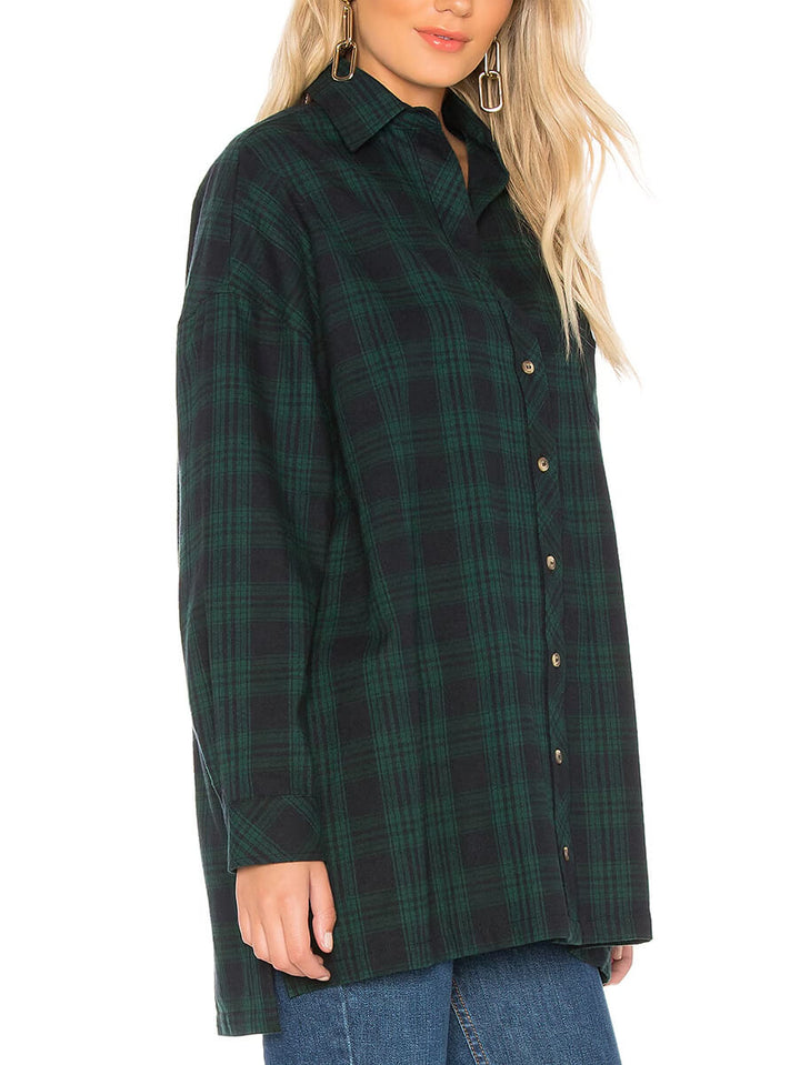 Oversized Flannel Top