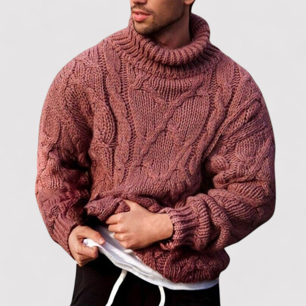 Knitted Winter Turtleneck With For Men