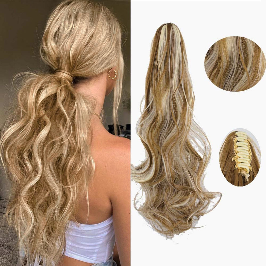 30-Second Dream Claw Clips in Ponytail Extension(Wave)