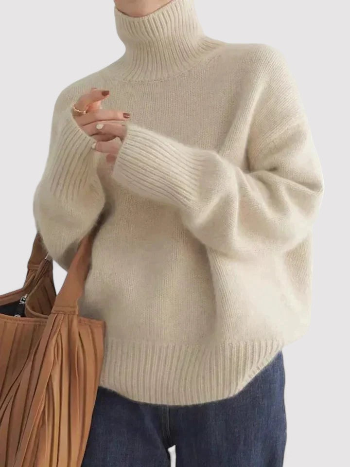 Cashmere Turtleneck Women's Sweater