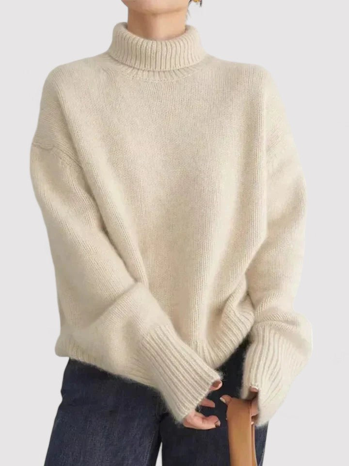 Cashmere Turtleneck Women's Sweater