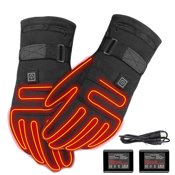 Hand-Warming Rechargeable Gloves