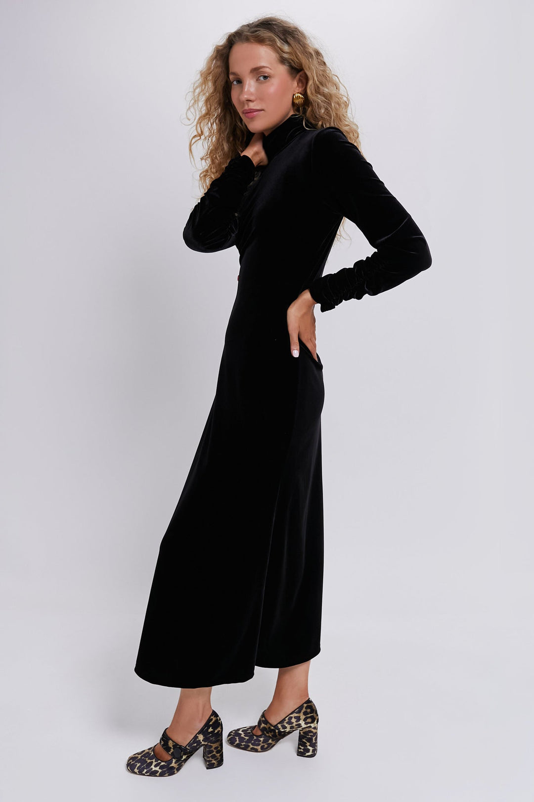 Black Velvet Suzie Dress