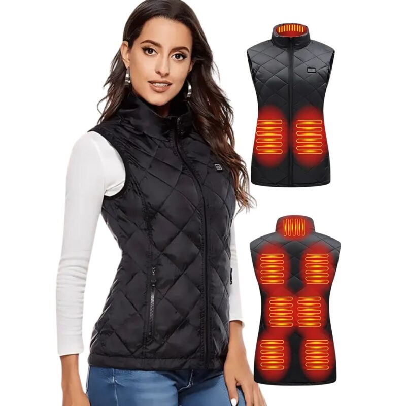 Rechargeable Heated Vest for Women - Winter Warmth and Comfort