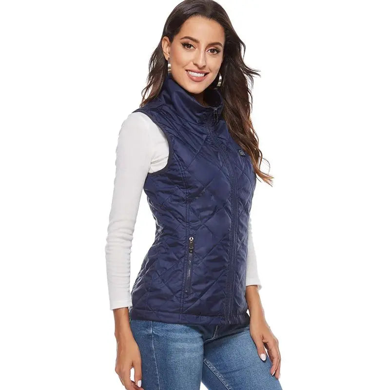 Rechargeable Heated Vest for Women - Winter Warmth and Comfort