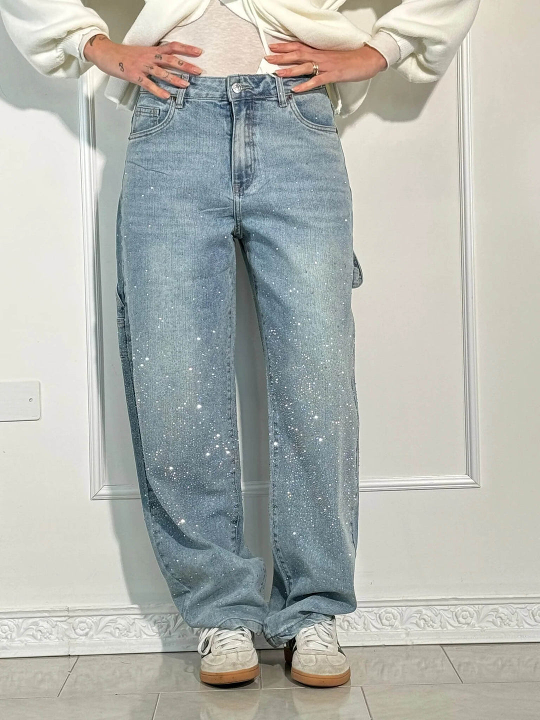 Balloon Carpenter Shine Denim Jeans