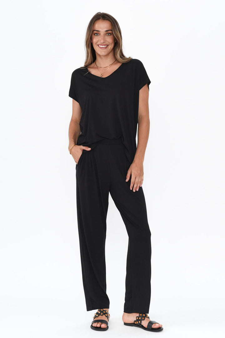 Lopez Black Pocket Pants