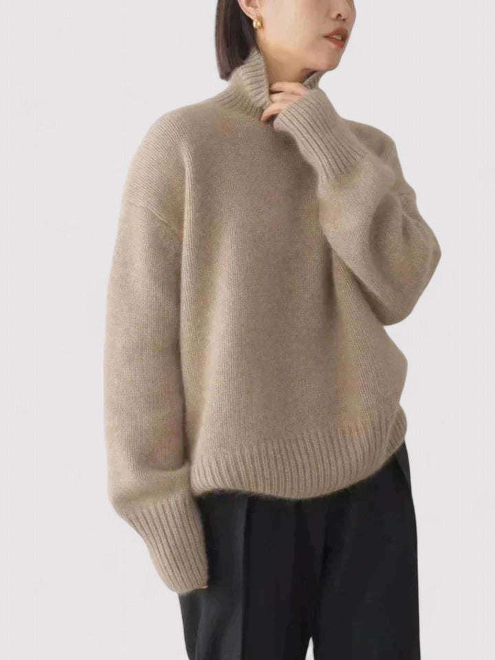 Cashmere Turtleneck Women's Sweater