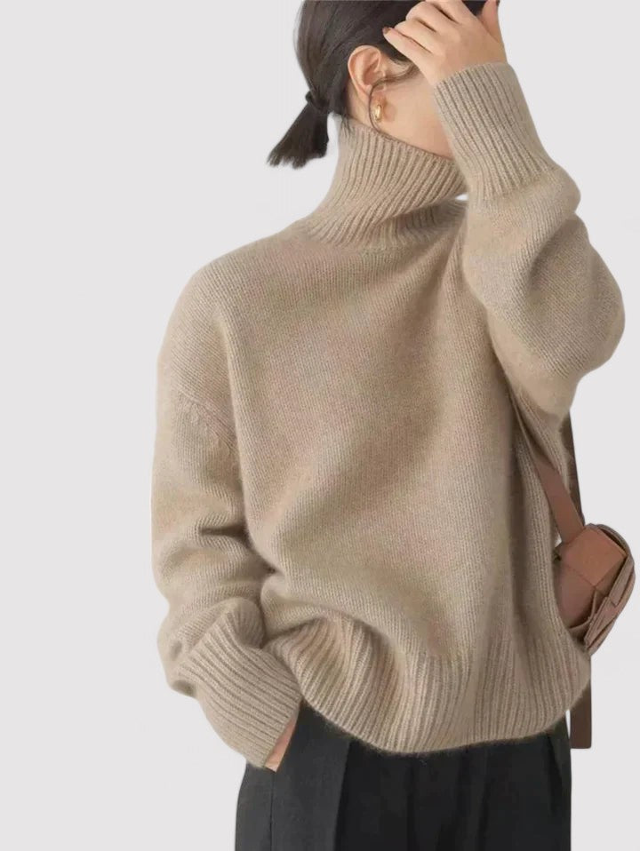 Cashmere Turtleneck Women's Sweater