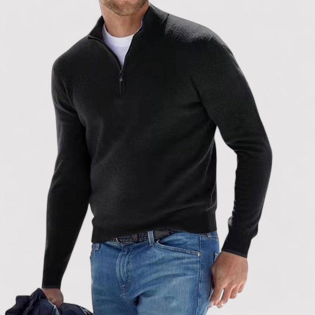 Cashmere Men's Half Zip Sweater