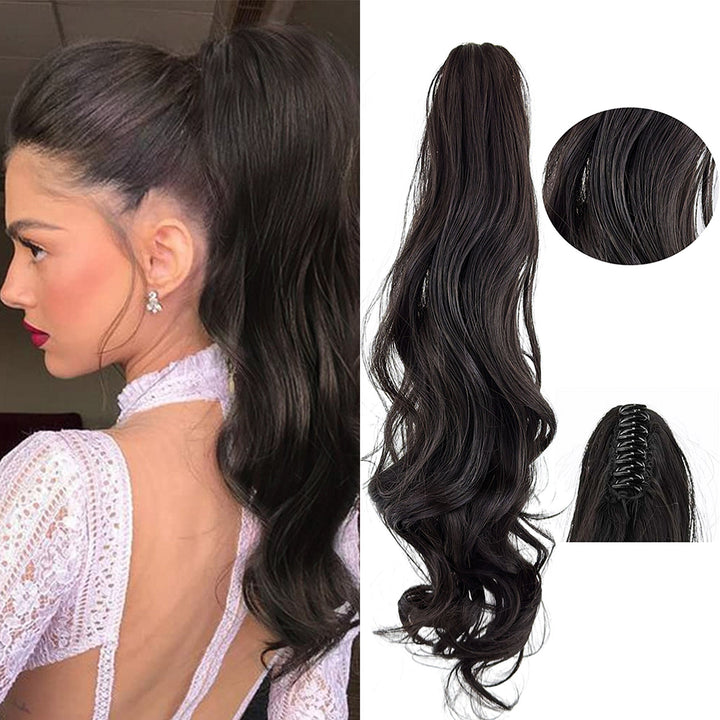 30-Second Dream Claw Clips in Ponytail Extension(Wave)