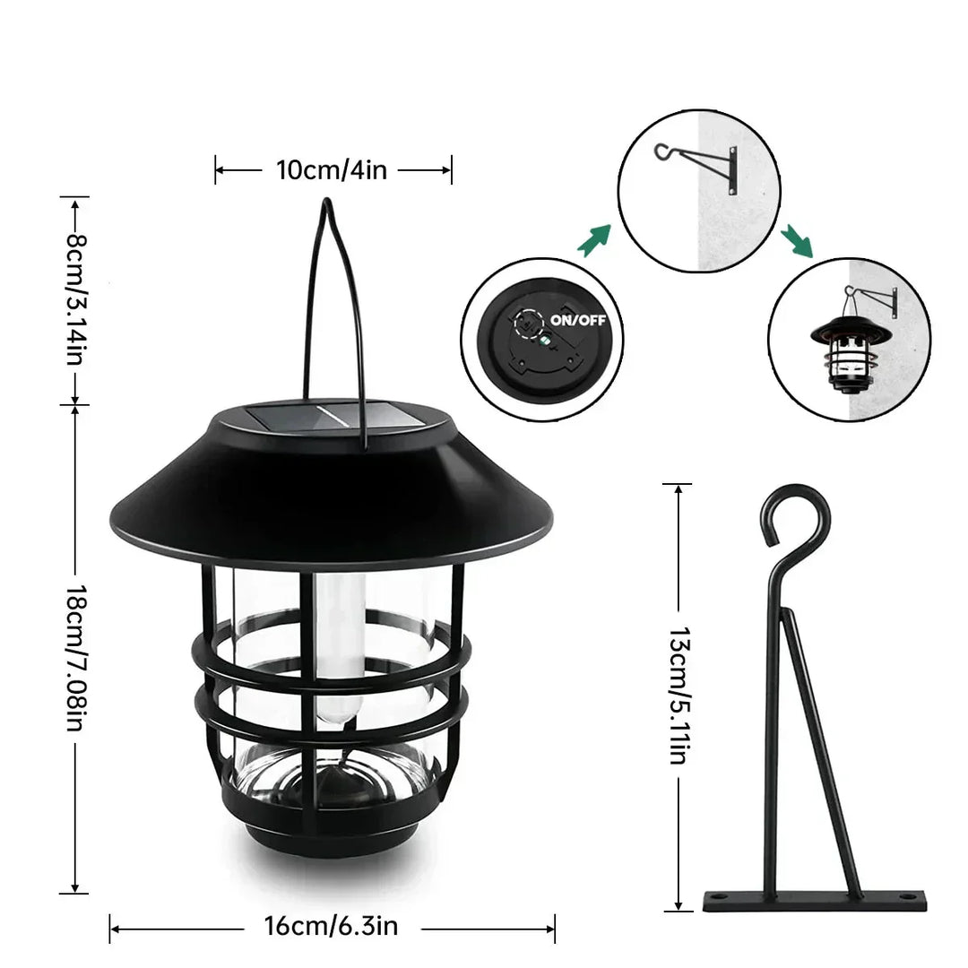 Flamma - Outdoor Wall Lamp with Solar Energy