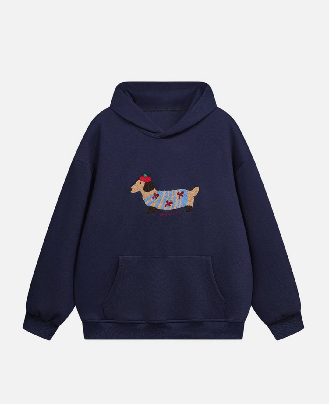 Cartoon Dachshund Hoodie - Playful and Cozy Casual Wear