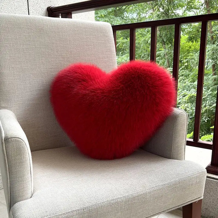 Heart Plush Throw Pillow