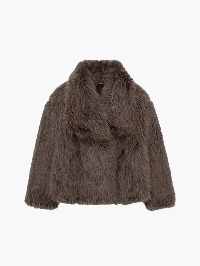 Faux Fur Coat – Luxurious Winter Outerwear, Warm & Stylish for Women