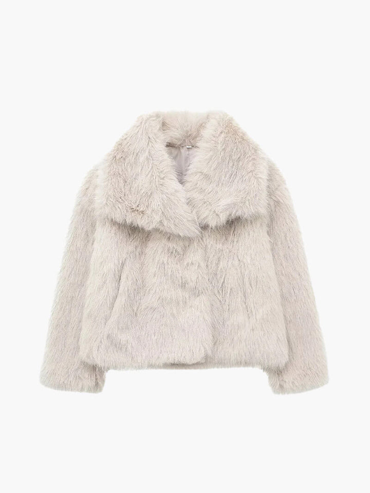 Faux Fur Coat – Luxurious Winter Outerwear, Warm & Stylish for Women