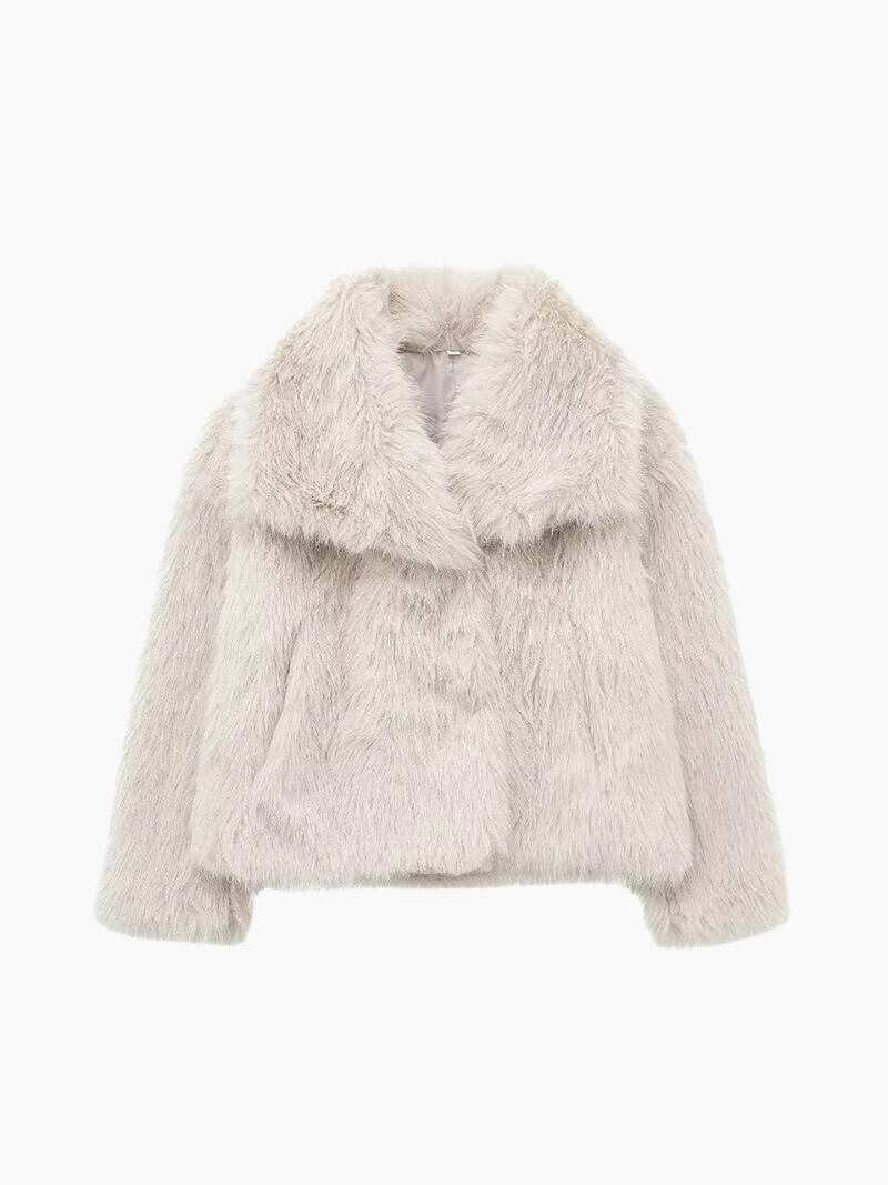 Faux Fur Coat – Luxurious Winter Outerwear, Warm & Stylish for Women